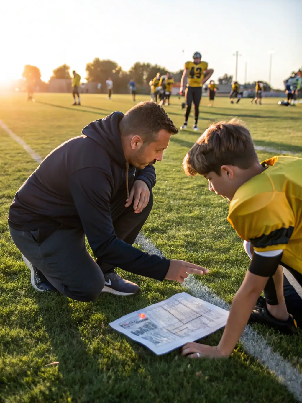 Image of coaches leading a coach training session at FC, demonstrating effective coaching techniques and strategies.